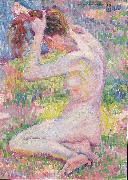 Theo Van Rysselberghe Sitzender Akt painting